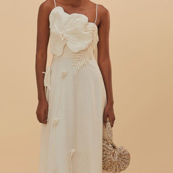 Farm Rio Off-White Garden Dress - Picture 2 of 3